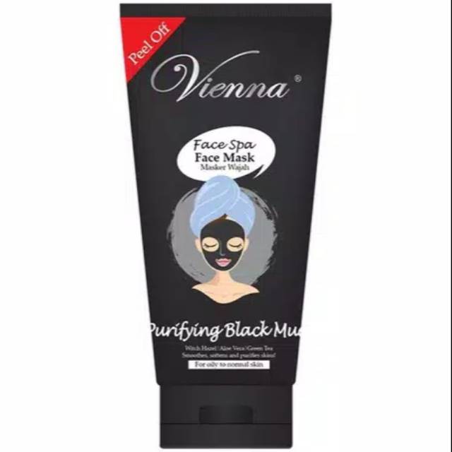 Jual Vienna Face Mask Peel Off Black 50ml Shopee Indonesia
