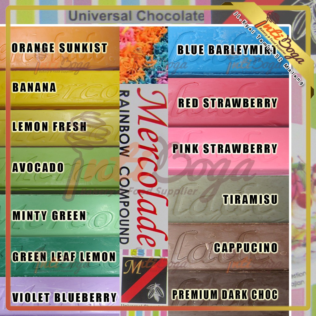 Jual Coklat Mercolade Compound Rainbow 1Kg | Shopee Indonesia