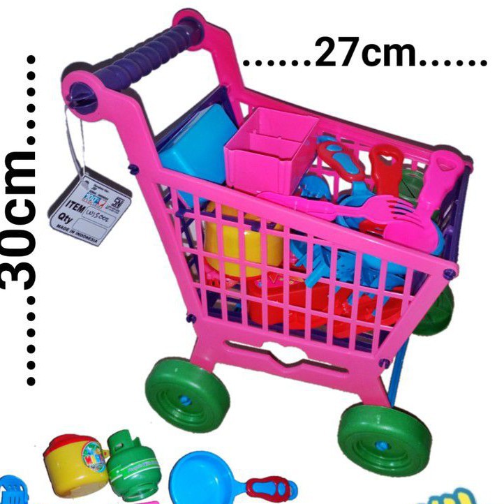Jual Mainan Anak Perempuan Troli Belanja Mainan Anak Trolley | Shopee Indonesia