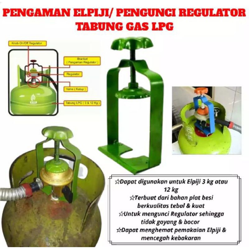 Jual ALAT PENGAMAN REGULATOR ELPIJI PENGUNCI TABUNG GAS ELPIGI LPG