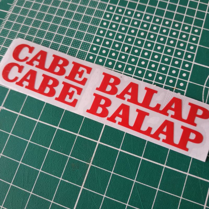 Jual Stiker Cabe Balap | Shopee Indonesia