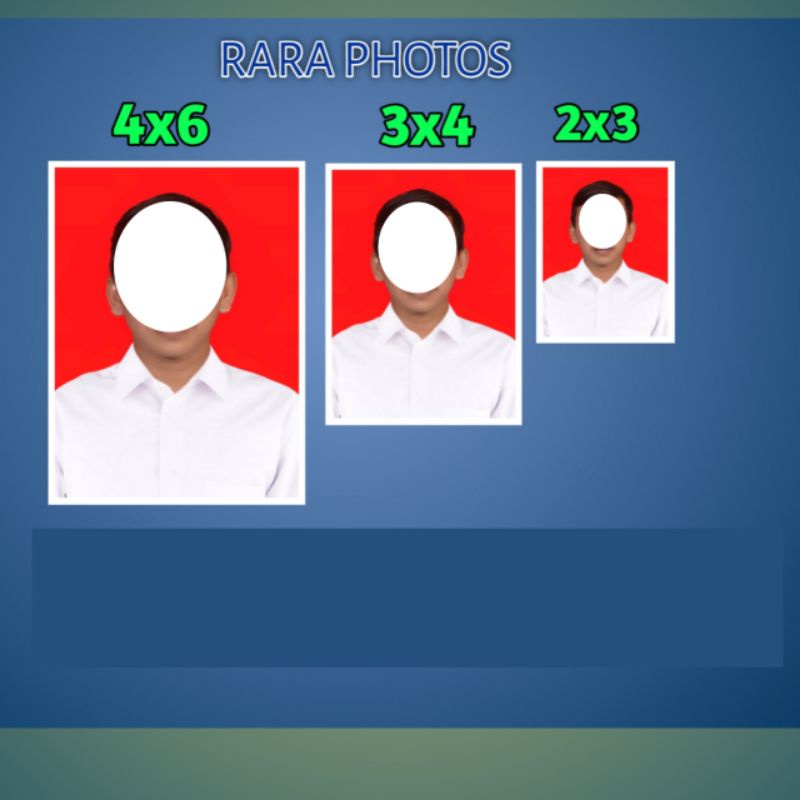 Jual cetak pas foto 3x4 dan 2x3 plus edit kemeja edit pake kerudung