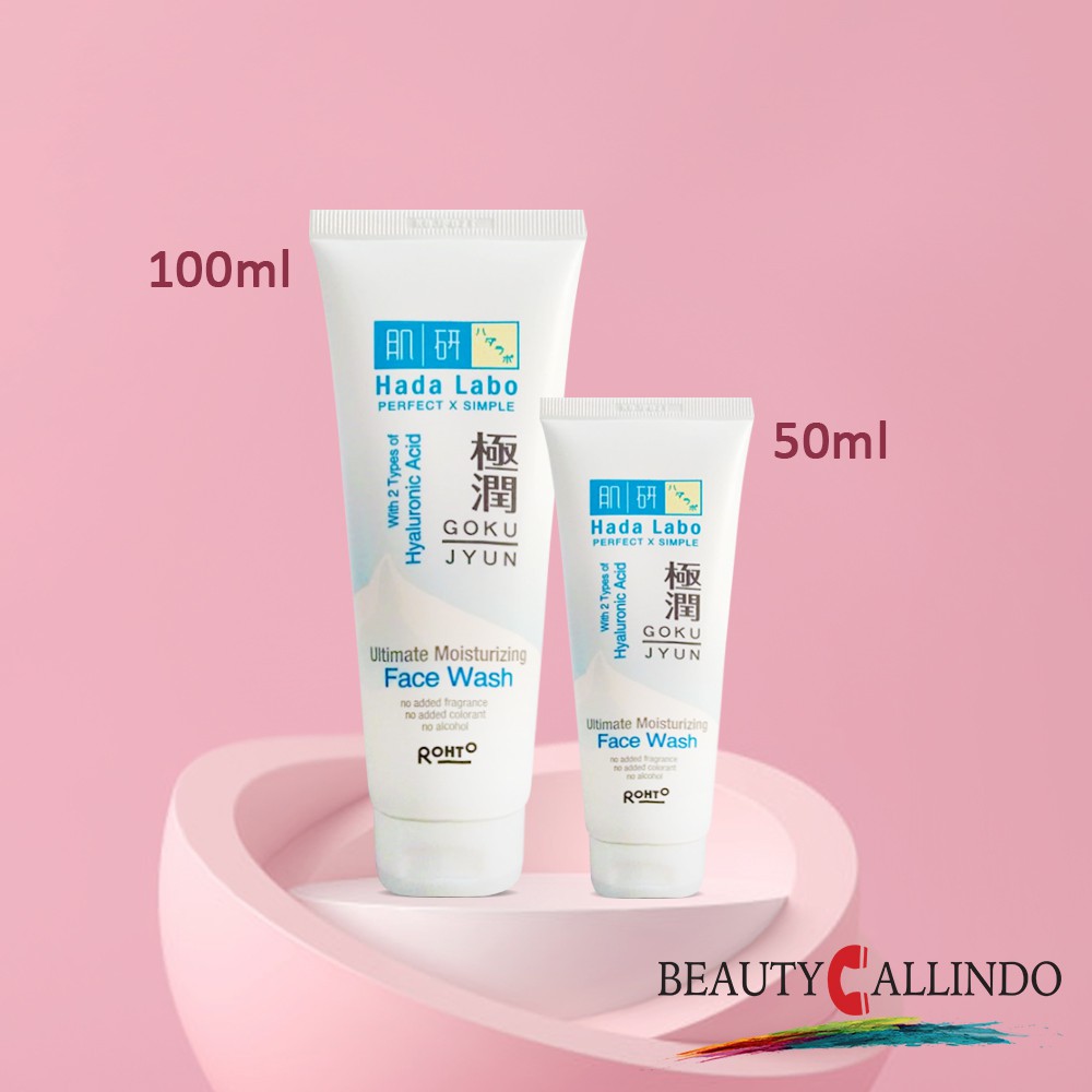 HADA LABO Gokujyun Ultimate Moisturizing Face Wash 50gram /100gram