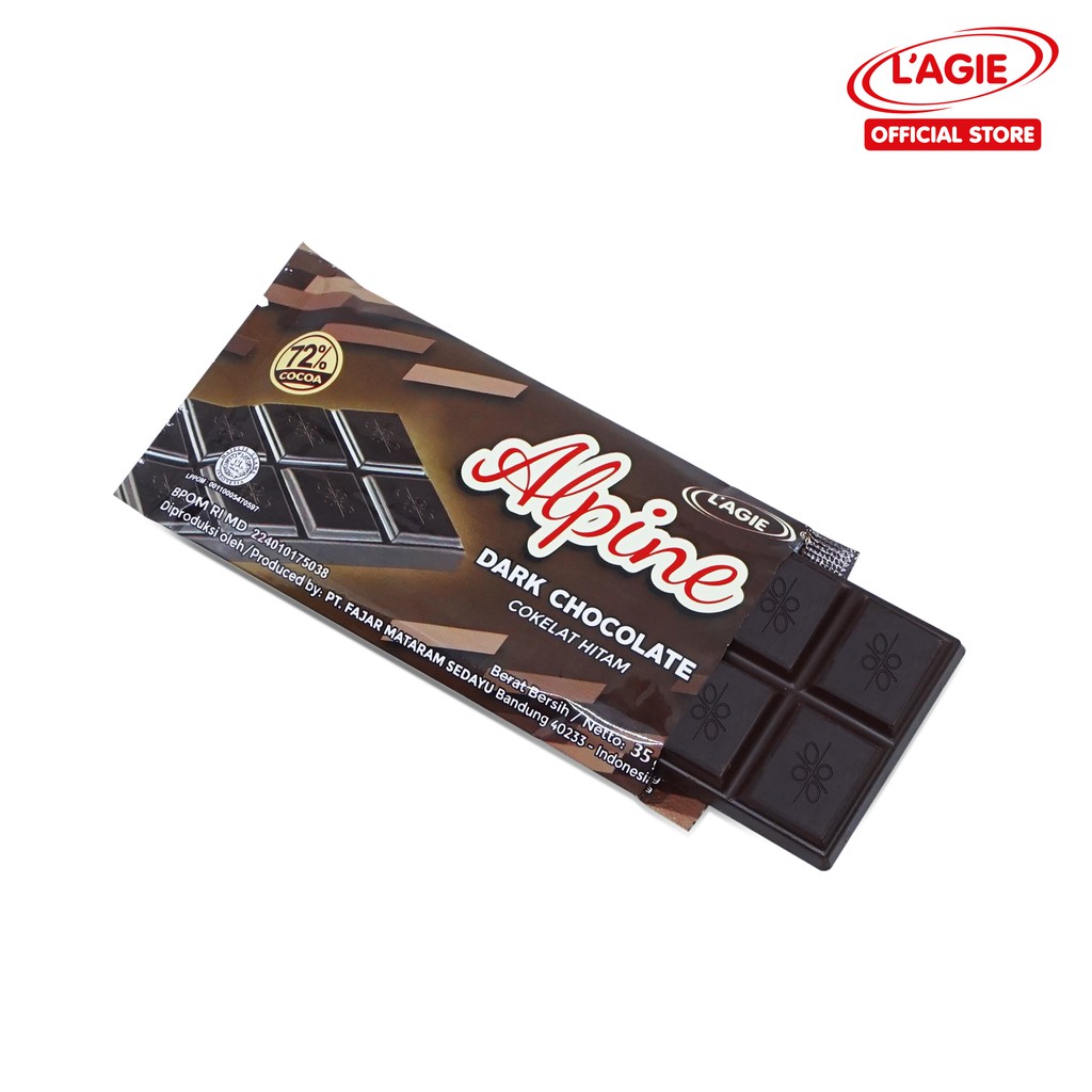 Jual Lagie Coklat Hitam Alpine Dark Chocolate 35Gr | Shopee Indonesia