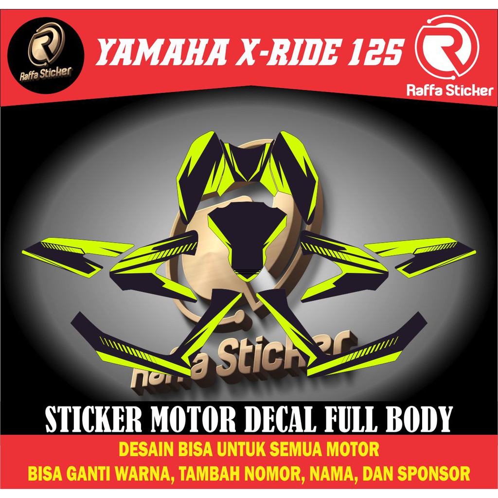 Jual decal x ride 125 decal xride 125 decal x ride new stiker x ride