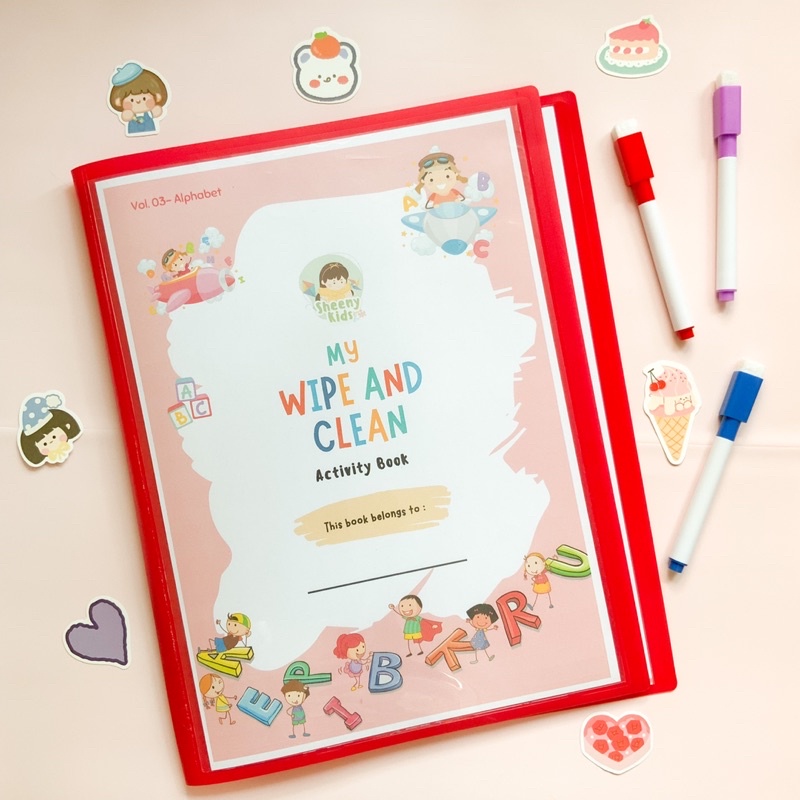 Jual Wipe and Clean Worksheet Vol. 3 (Alphabet) untuk balita usia 2