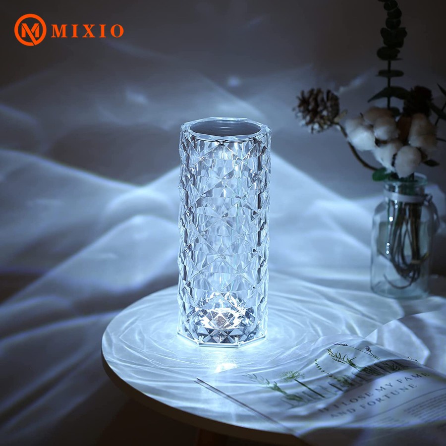 Jual MIXIO X1 Lampu meja LED crystal Diamond table lamp 16 colour light