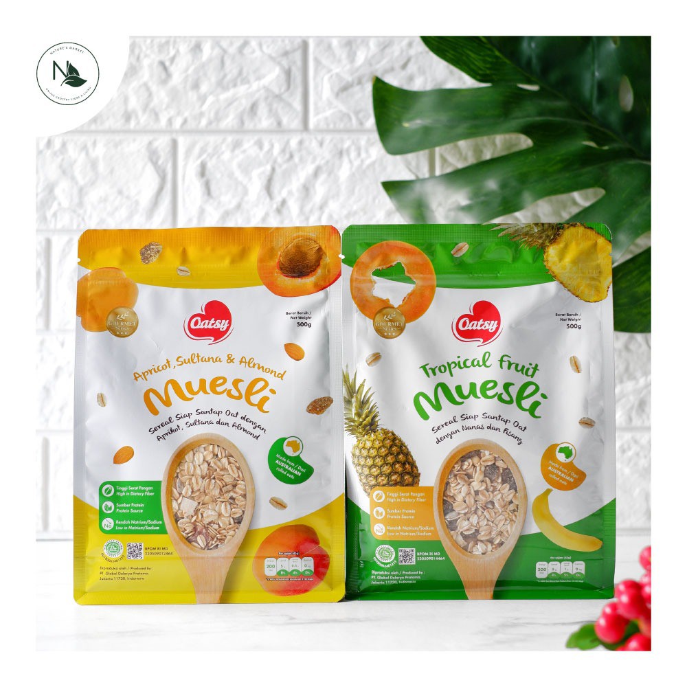 Jual OATSY Muesli Tropical Fruit 500g Shopee Indonesia