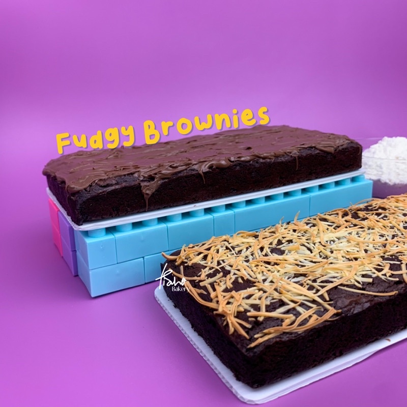 Jual Fudgy Brownies Panggang Cokelat Topping Nutella Cheesecake Almond