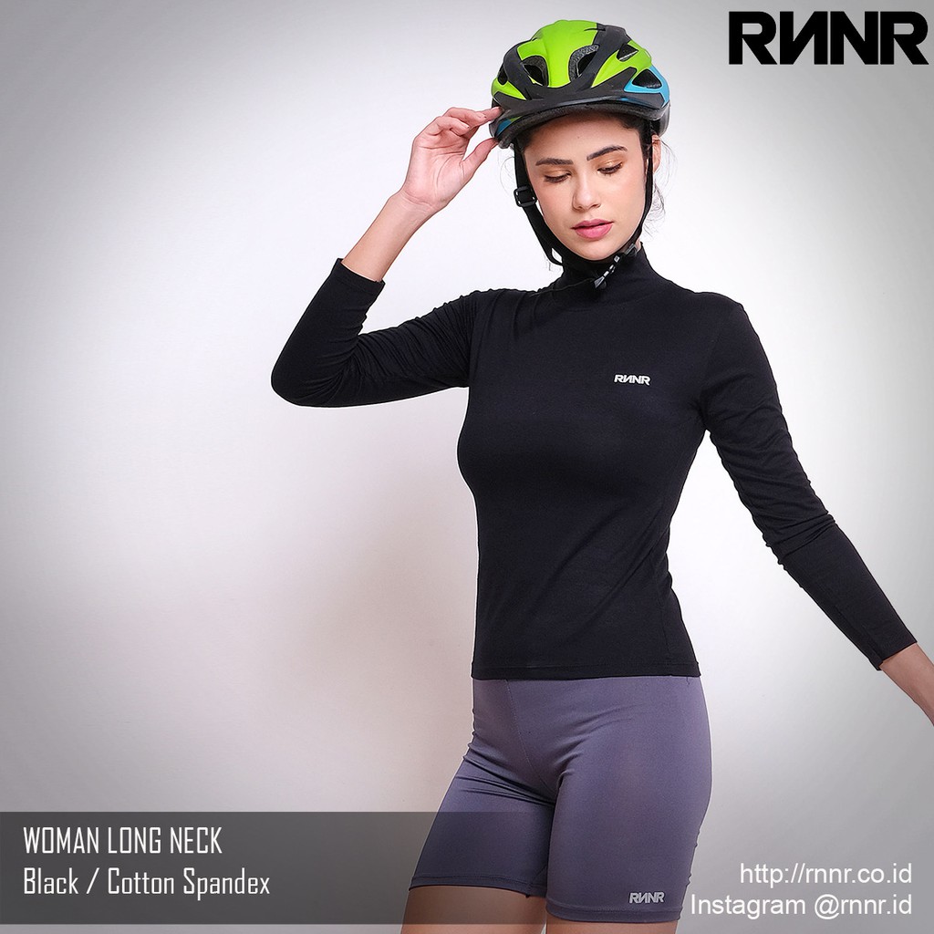 KAOS SEPEDA WANITA/ BAJU SEPEDA GOWES / HIJAB WANITA MODEL LONG NECK