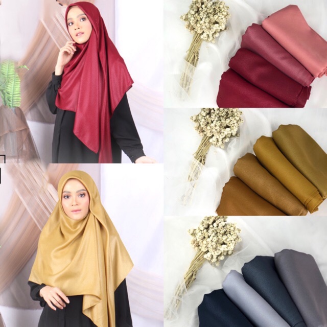 130x130 Square Segiempat Hijab Jilbab Syari Jumbo Luxury Glamour Shinar