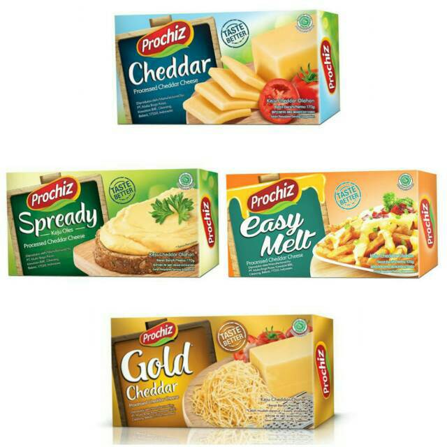 PROCHIZ KEJU GOLD, CHEDDAR, SPREADY, EASY MELT 170 GRAM