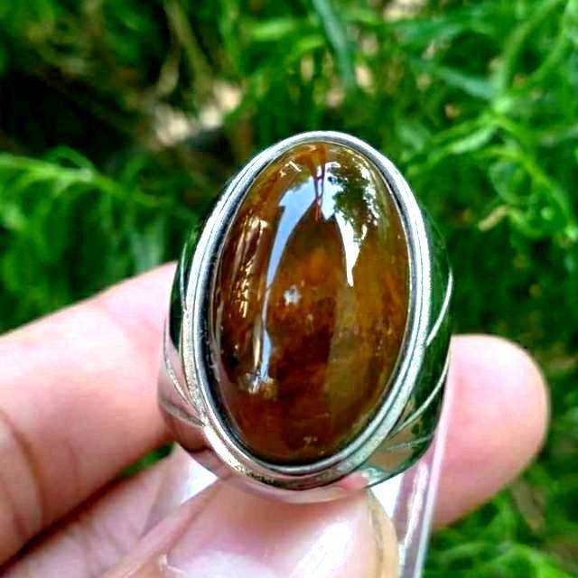 Jual Cincin Bacan Majiko Material Coklat Body Glass Asli Batu Dri Ternate Bukan Sintetis Bukan Garut | Shopee Indonesia