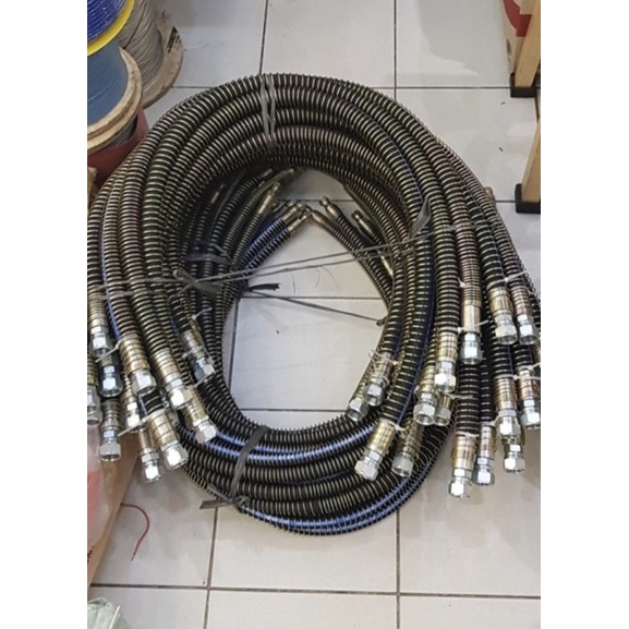 Jual NJ 3/4 x p 100CM SPRING SELANG HOSE HIDROLIK HYDRAULIC FLEXIBLE