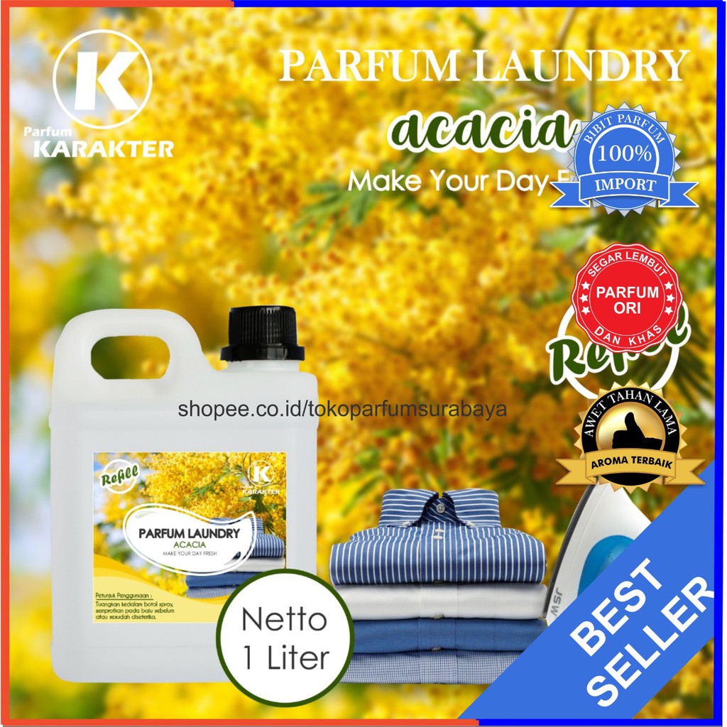 Bisa Cod Parfum Laundry Aroma Acasia Bibit Parfum Import Wangi Tahan