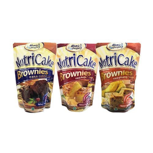 Nutricake brownies praktis tepung brownies tanpa mixer instan kukus