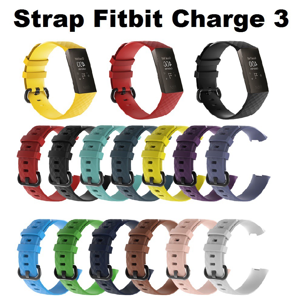 Jual Fitbit Charge 3 - Fitbit Charge 4 Strap Silikon Band | Shopee Indonesia