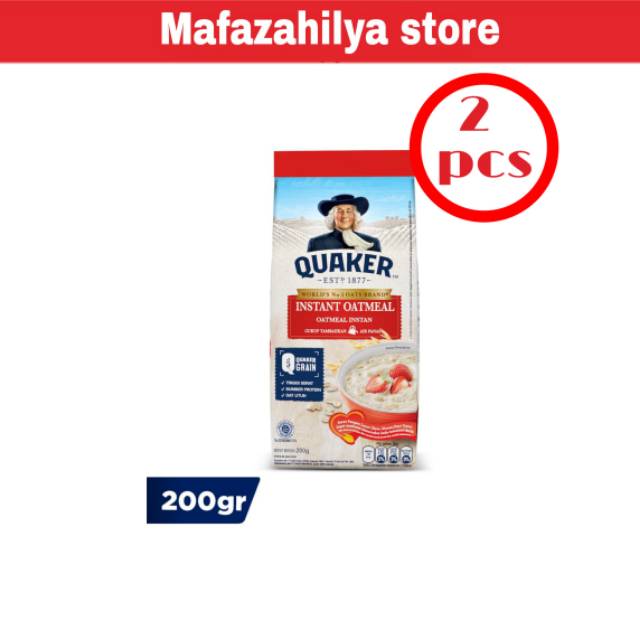 Quaker Instant Oatmeal Merah/Oatcooking Oatmeal Biru 200G