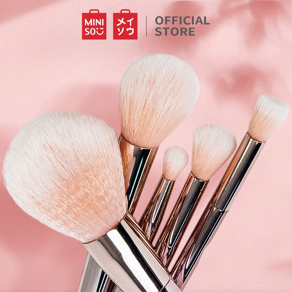 Jual MINISO 5Pcs/Lot Makeup Set Brush, Eye Shadow Blending Eyeliner