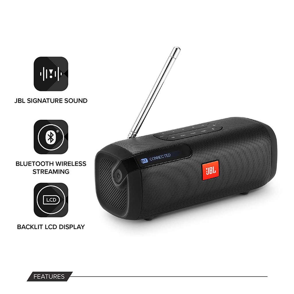 Jual Jbl Tuner Resmi Portable Bluetooth Speaker With Dab Fm Radio By Harman - Hitam | Shopee Indonesia