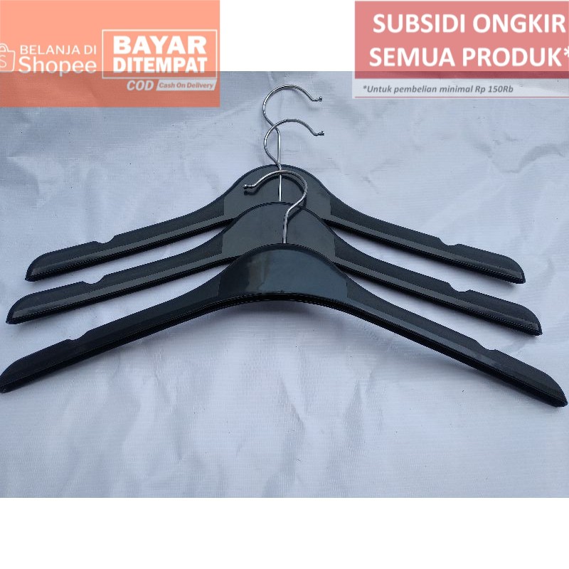 Hanger Jas atau kaos Dewasa kuat dan kokoh di jual per 6pcs Shopee