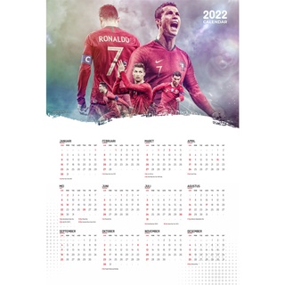 Jual Kalender 2022 Cristiano Ronaldo Cr7 | Man. United - Portugal |  Kalender Dinding 2022 Indonesia|Shopee Indonesia