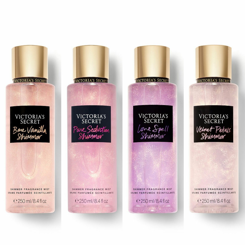Jual VS victoria secret SHIMMER BODY MIST 250ml pure seduction love