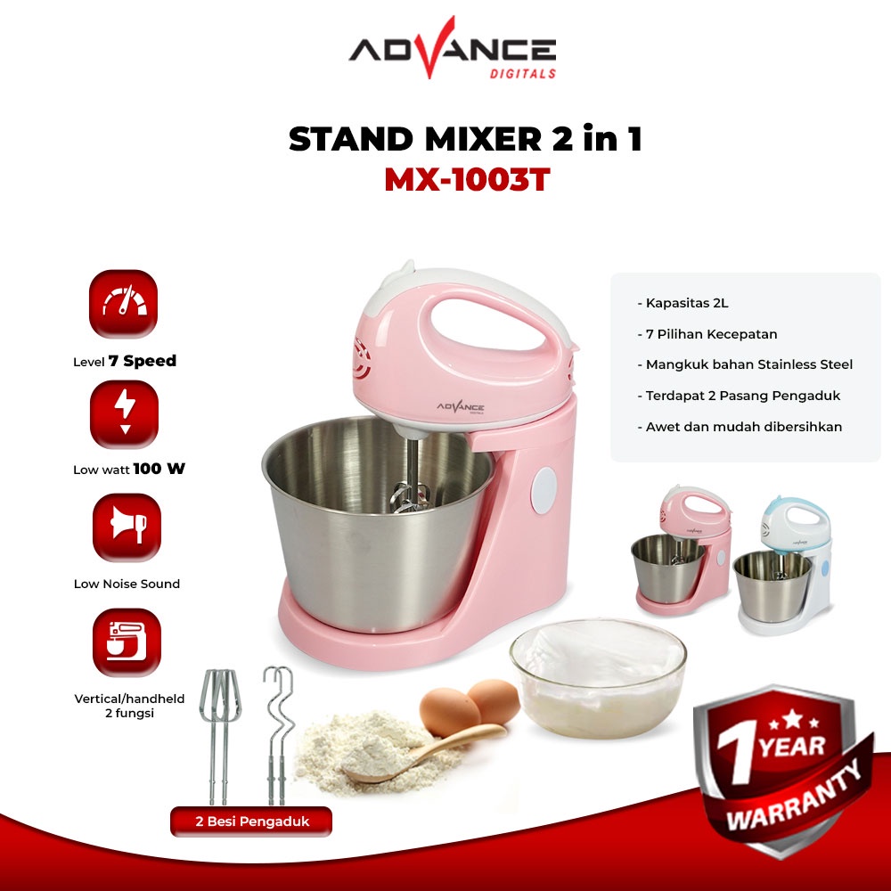 Jual Advance Stand Mixer MX1003T 7 KecepatanGaransi Resmi Advance 1