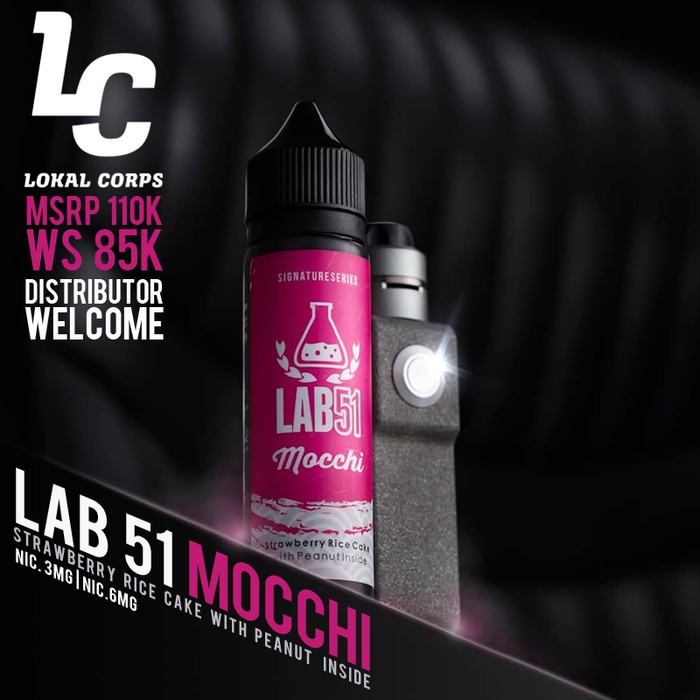 Jual LIQUID VAPE VAPOR LAB51 MOCCHI legend is back mochi strawberry
