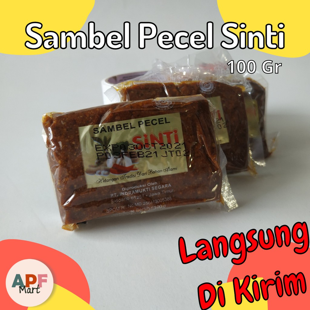 Sambel Pecel Sinti Sambal Bumbu Kacang Giling Asli Madiun 100 Shopee
