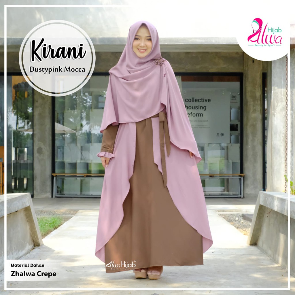 Jilbab Untuk Kebaya Warna Dusty Pink Hijab Korea