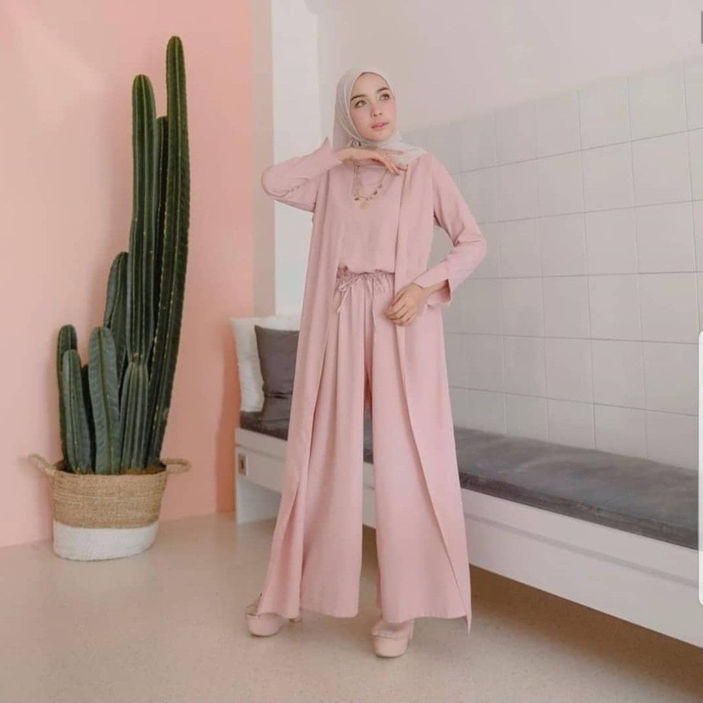 Jual SETELAN MUSLIM STERA JUMPSUIT JUMPSUIT MURAH FASHION MUSLIM Shopee Indonesia