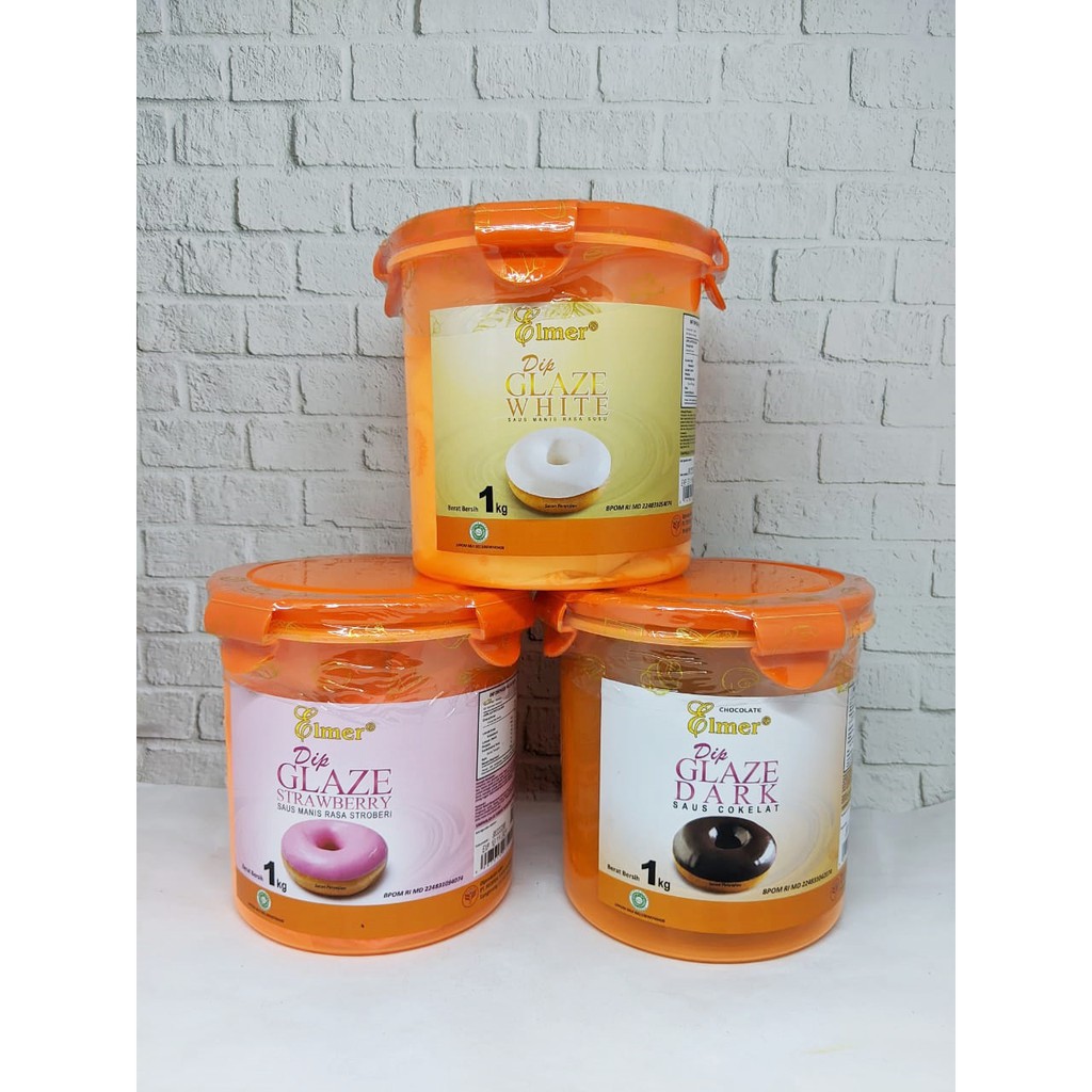 Jual Glaze Elmer - Coklat Cair Aneka Rasa @1Kg Kemasan Jar/Toples | Shopee Indonesia