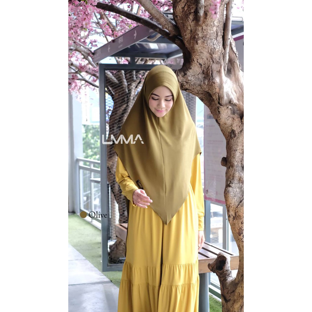 Kerudung bergo antem instan jersey MILEA BERGO by UMMA griya_mey