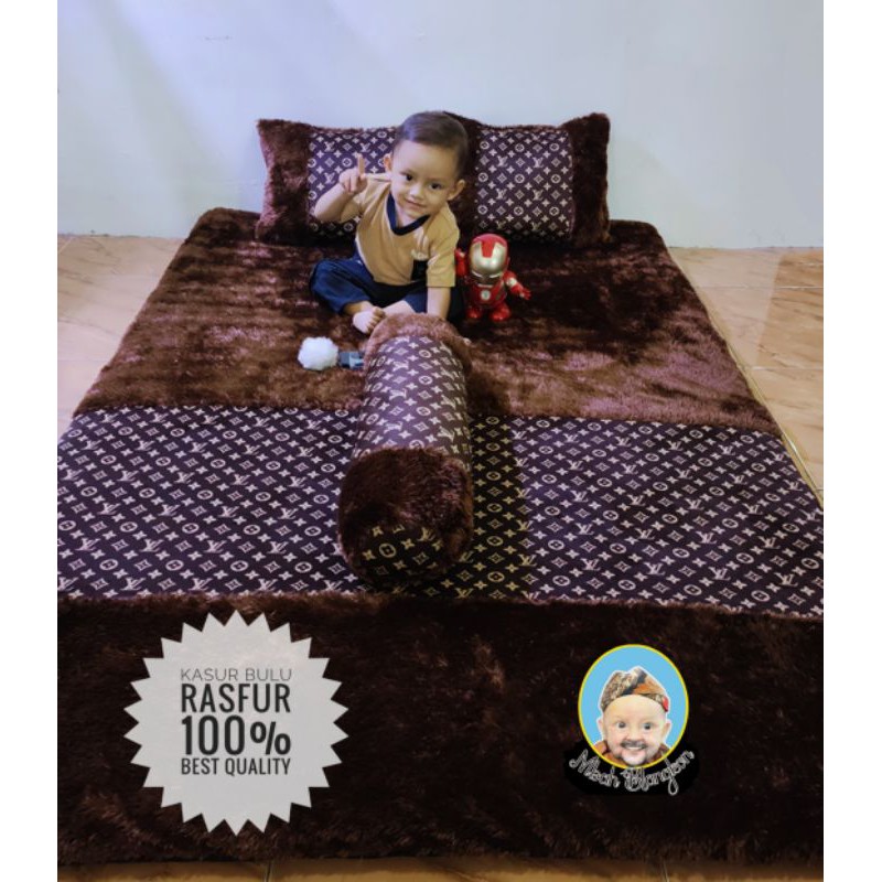 KASUR BULU RASFUR MBAH BLANGKON UK.180X120X6CM TEBAL EMPUK