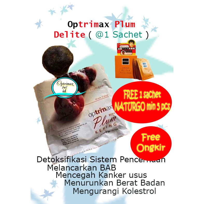 PROMO, Optrimax Buah Plum, plum, jelly delite, optrimax Diet Plum (1 Sachet) Shopee Indonesia