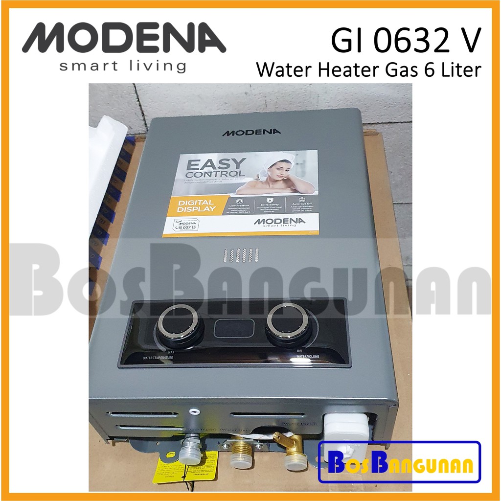Jual Pemanas Air Gas MODENA GI 0632V 6 LITER / Water Heater Gas MODENA