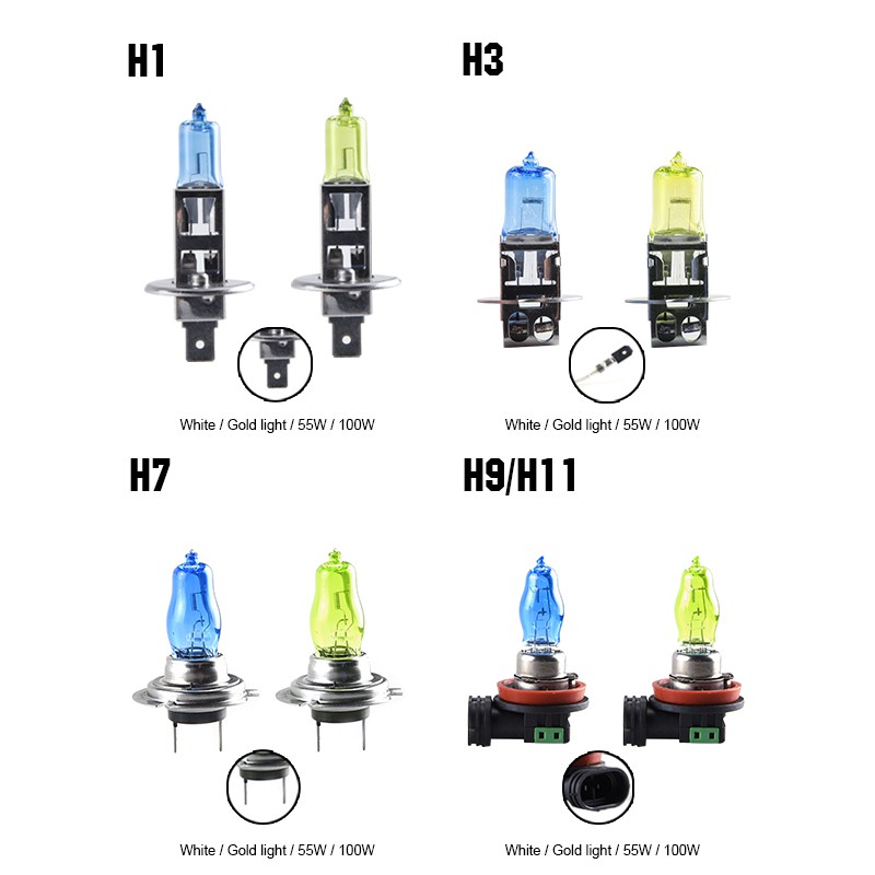 h11 lampa Jual 1 Pc Lampu Halogen 55W 100W H1 H3 H4 H7 H11 9005 Hb3 9006 Hb4 12V 6000K 3000K Untuk Fog Lamp Mobil Indonesia|Shopee Indonesia