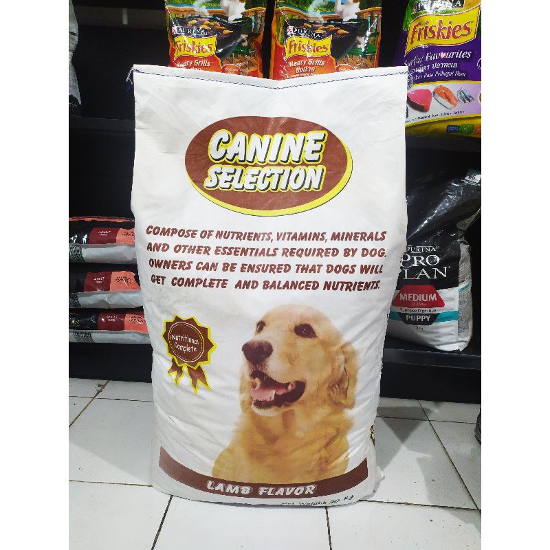 Jual Dog Food 20kg Canine Selection 20kg Chicken /Lamb Flavour 20kg