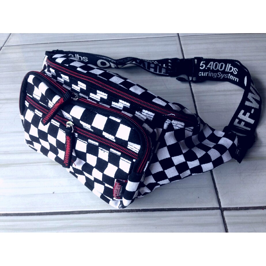 Tas Selempang Waistbag Keren Motif catur Shopee Indonesia