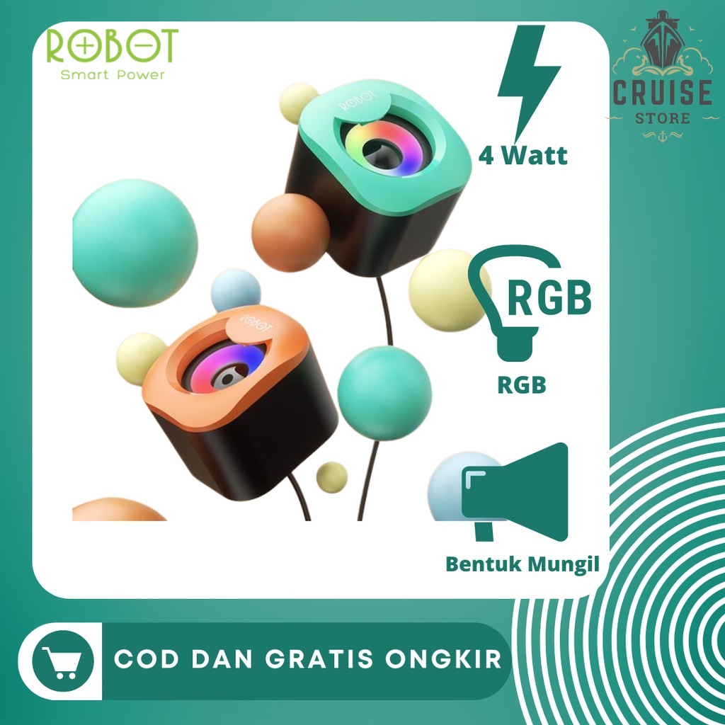 Jual Speaker ROBOT RS180 / ROBOT multimedia speaker RS180 for Gaming