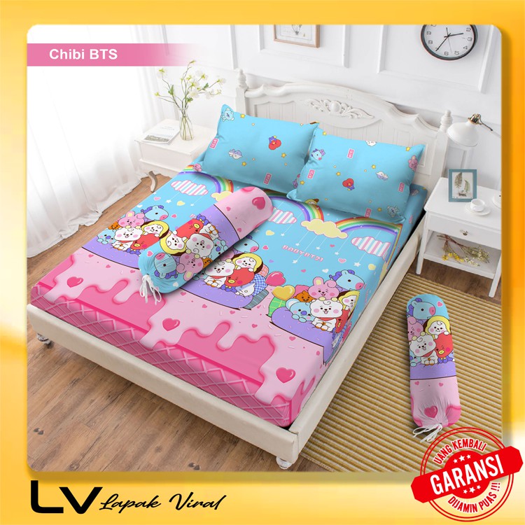 Sprei Vito BTS Sprei King Size Sprei 180 x 200 Bantal 2