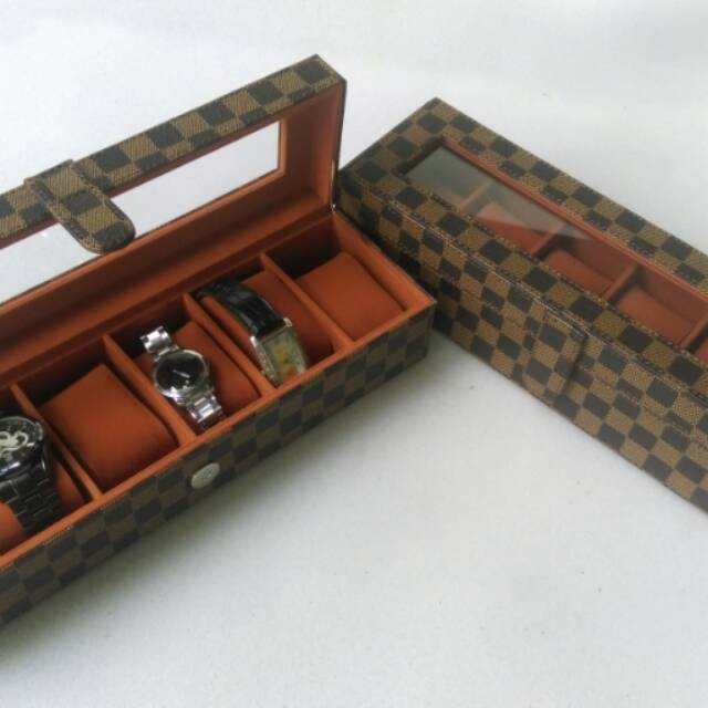 BOX JAM TANGANKOTAK JAMWATCHBOX DAMIER Shopee Indonesia