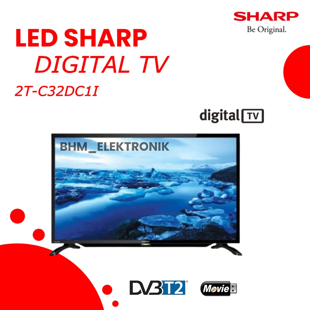 Jual TV SHARP LED TV 32 INCH DIGITAL 2TC32DC1 TV SHARP AQUOS 32INCI