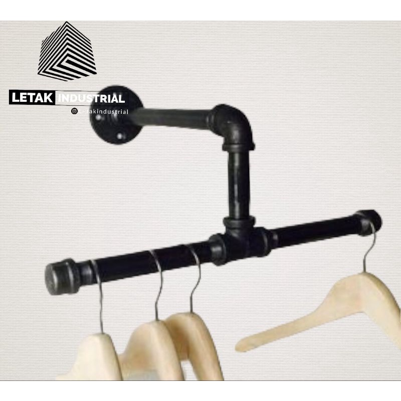 Jual tempat Hanger/gantungan baju/hanger/pipa besi/besi pipa/hanger