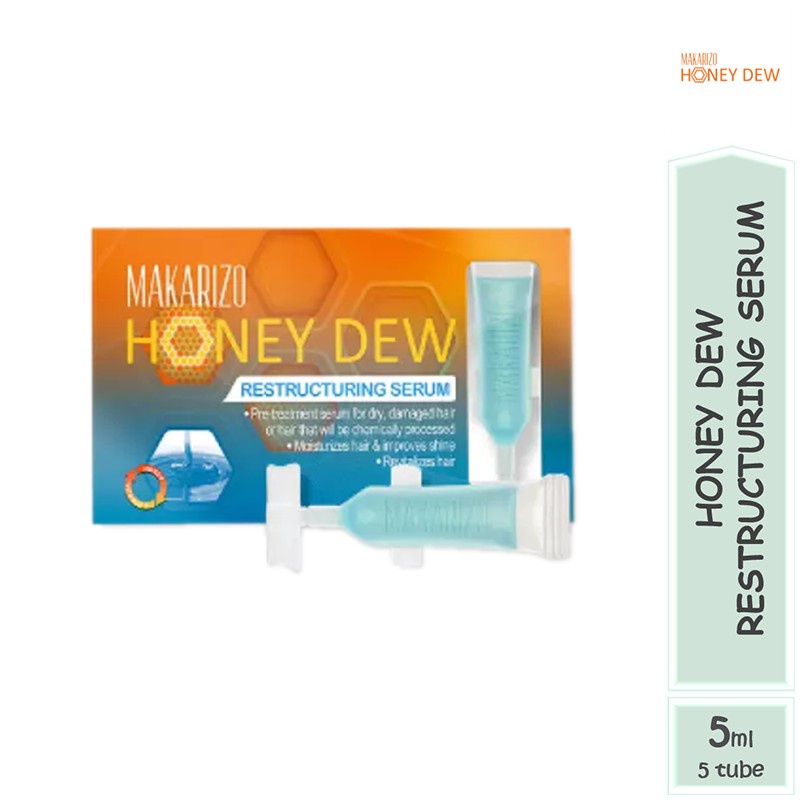 Jual Makarizo Honey Dew Restructuring Serum 5x5ml Shopee Indonesia