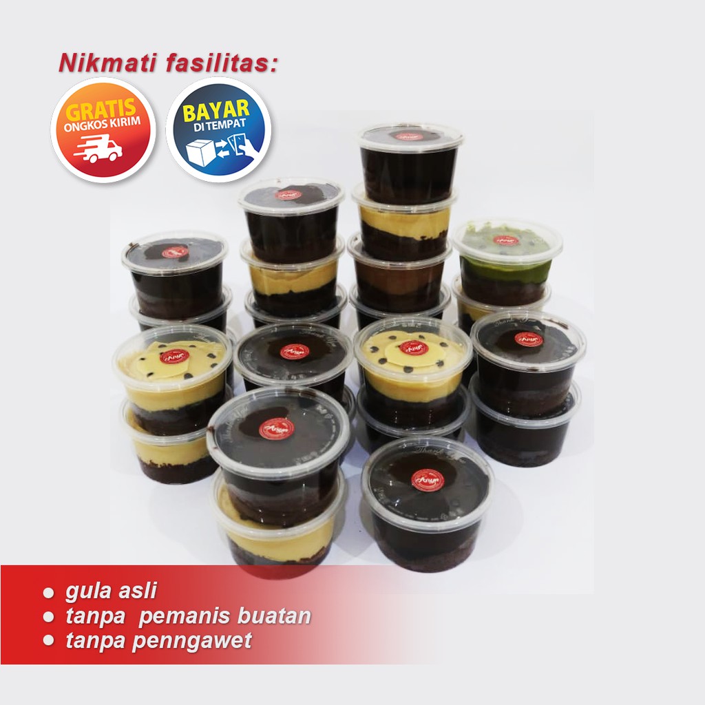 Kue Brownies brownis lumer / Brownies Kukus Topping Coklat Lumer 200ml