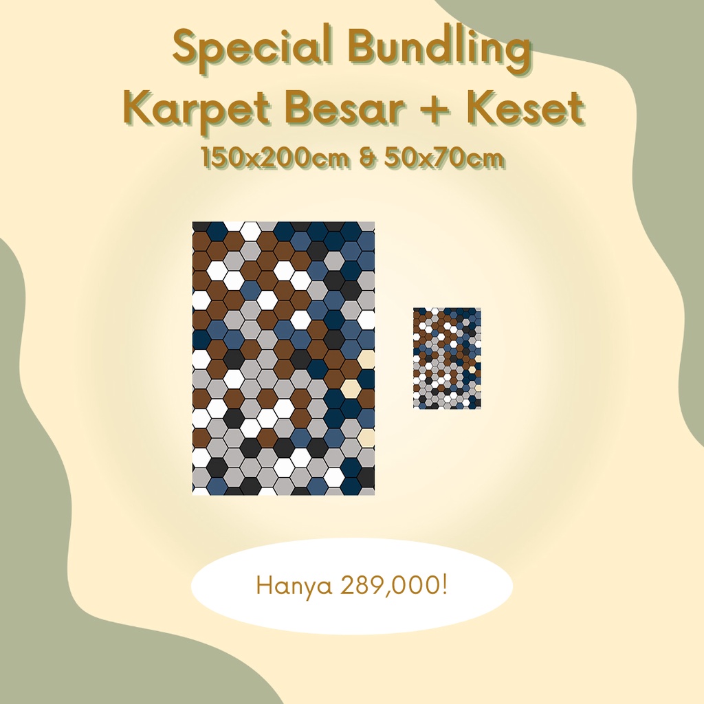 Jual Classic Carpets Karpet Lantai Classic Rumah Modern Bundling Set