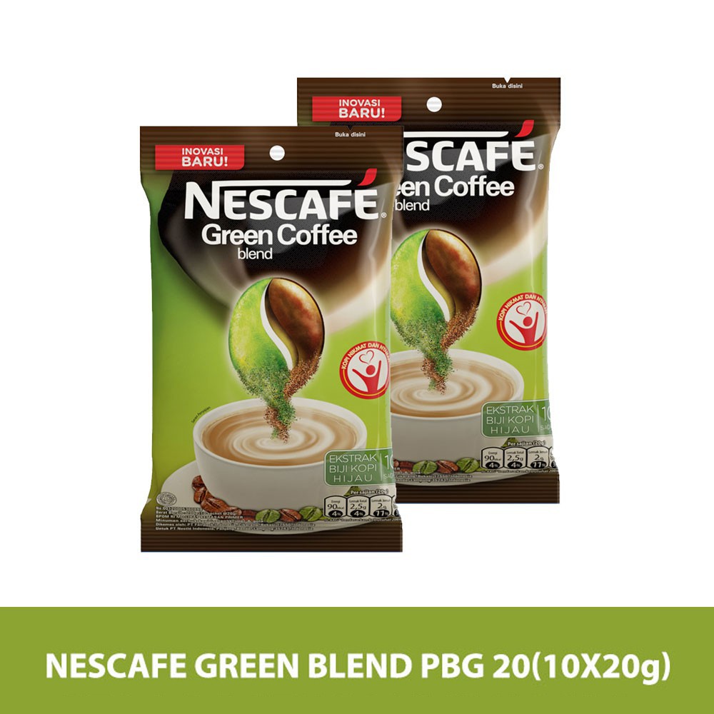 Jual NESCAFE GREEN BLEND PBG (10X20GR) Shopee Indonesia