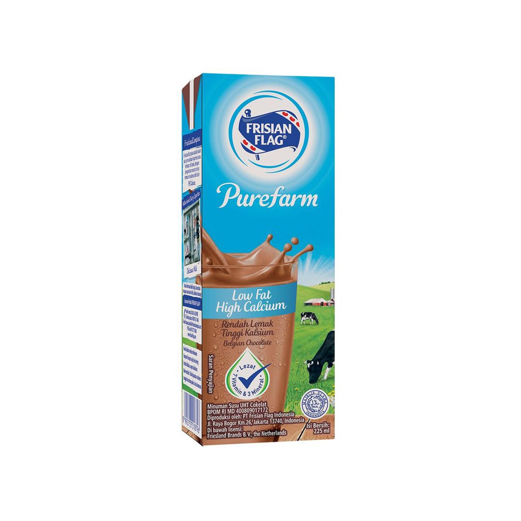 Jual Frisian Flag Susu Uht Low Fat Rasa Coklat 250Ml | Shopee Indonesia
